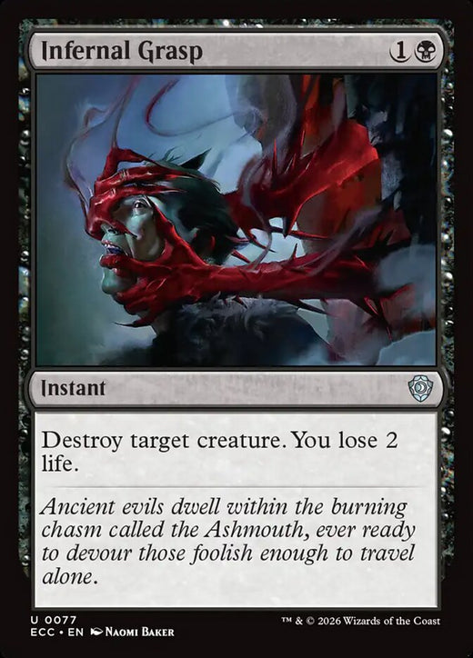 Infernal Grasp 77 Uncommon Commander: Lorwyn Eclipsed Magic: The Gathering NM