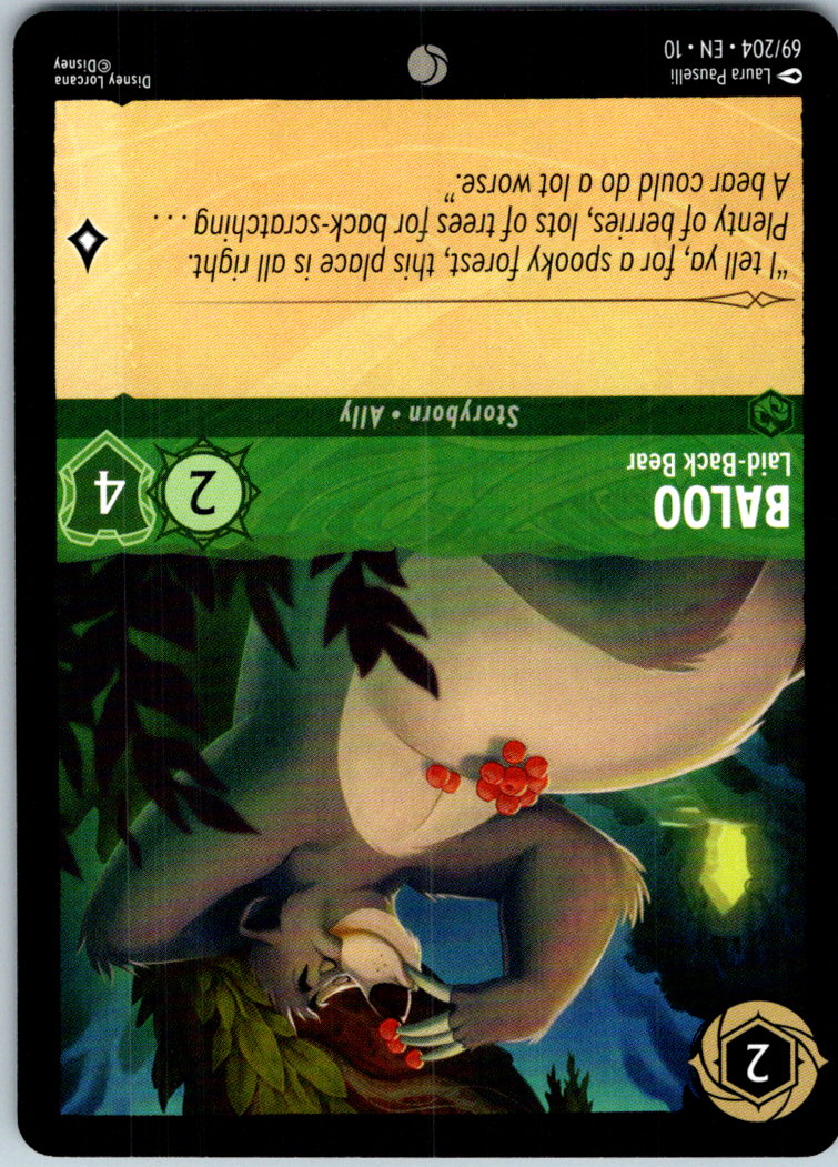 Baloo - Laid-Back Bear 69/204 Common Whispers in the Well Lorcana Near Mint
