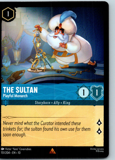 The Sultan - Playful Monarch 151/204 Rare Whispers in the Well Lorcana Near Mint