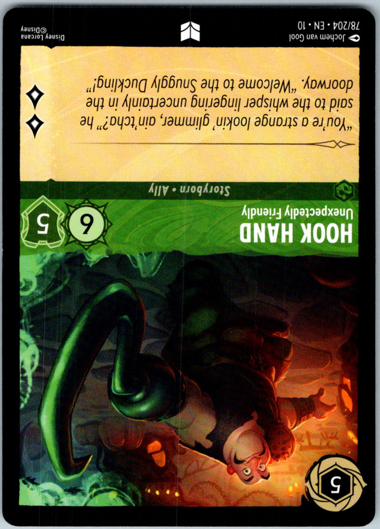 Hook Hand - Unexpectedly Friendly 78/204 Whispers in the Well Lorcana NM