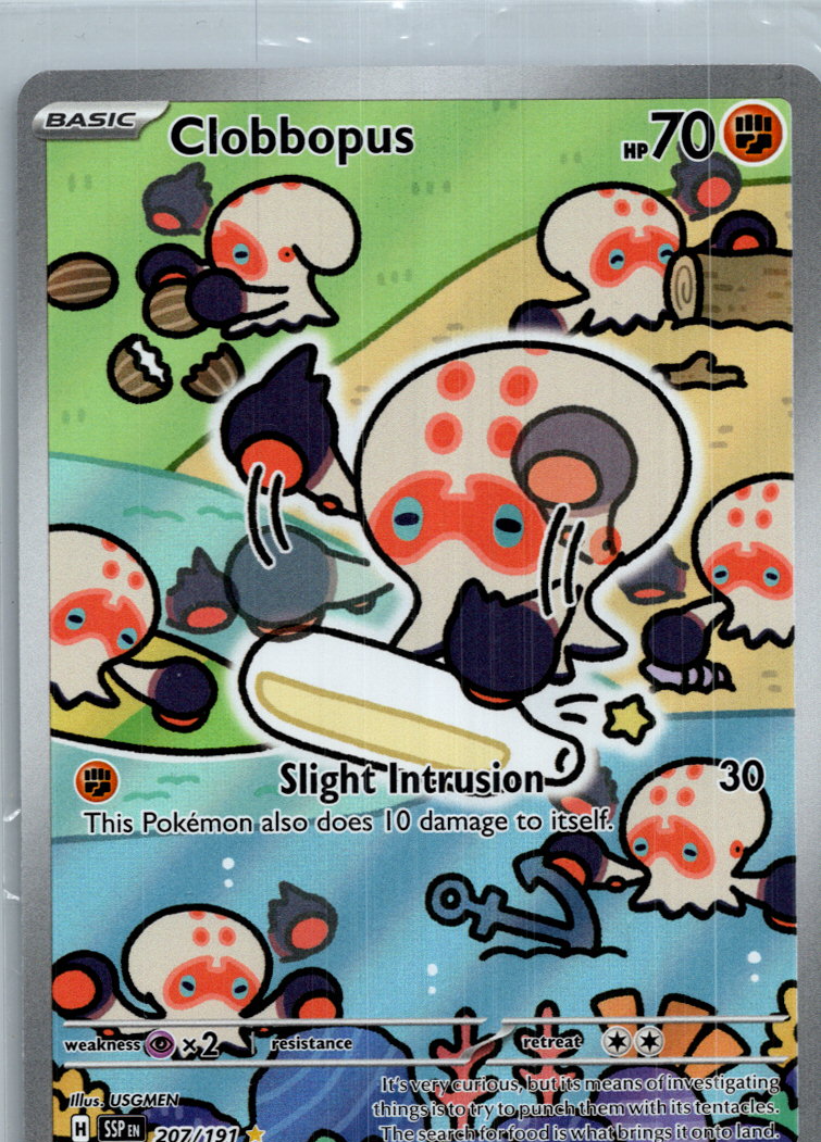 Clobbopus 207/191 Illustration Rare Surging Sparks Pokemon Near Mint