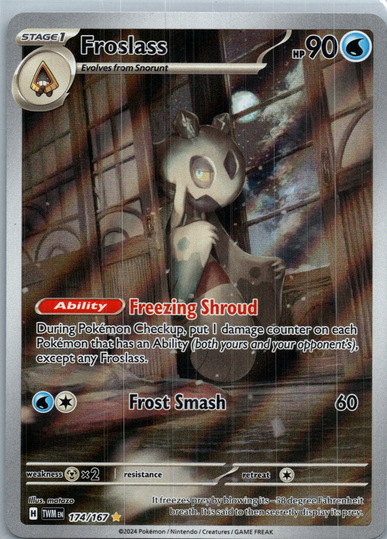 Froslass 174/167 Illustration Rare Twilight Masquerade Pokemon Near Mint