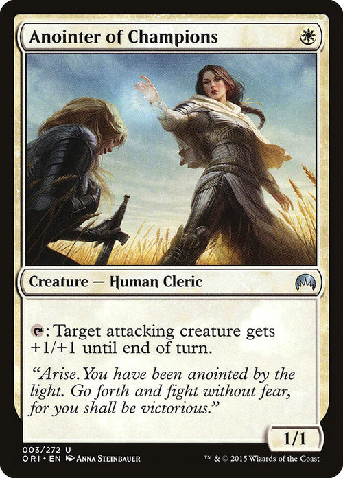 Anointer of Champions 3 Uncommon Magic Origins Magic: The Gathering Foil NM