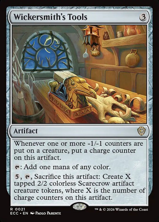 Wickersmith's Tools 21 Rare Commander: Lorwyn Eclipsed Magic: The Gathering NM