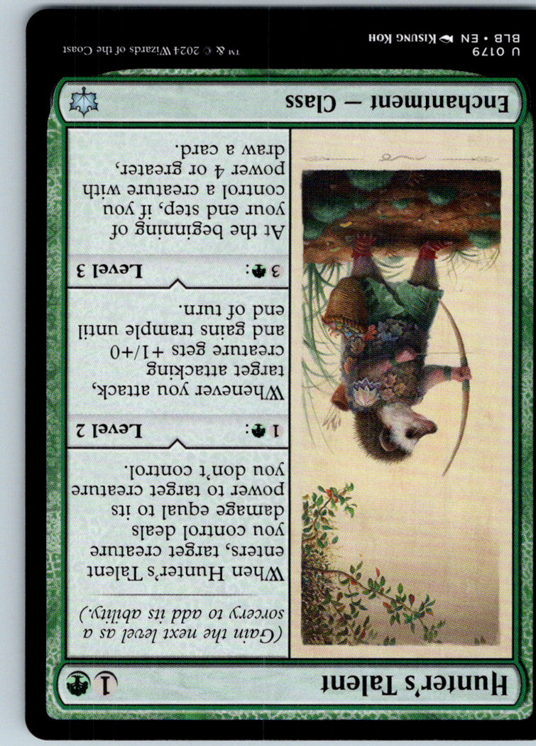 Hunter's Talent 179 Uncommon Bloomburrow Magic: The Gathering Near Mint