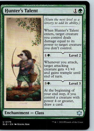 Hunter's Talent 179 Uncommon Bloomburrow Magic: The Gathering Near Mint