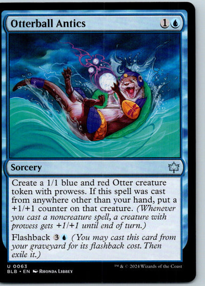 Otterball Antics 63 Uncommon Bloomburrow Magic: The Gathering Near Mint