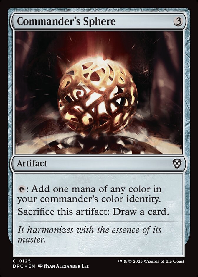 Commander's Sphere 125 Common Commander: Aetherdrift Magic: The Gathering NM