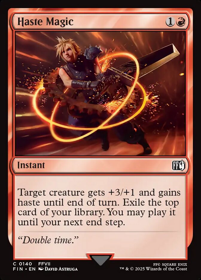 Haste Magic 140 Common Final Fantasy Magic: The Gathering Near Mint
