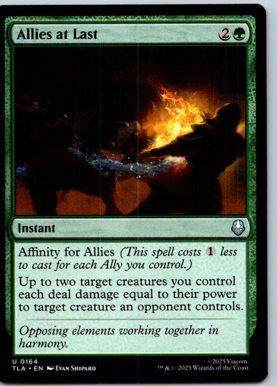 Allies at Last Uncommon Avatar: The Last Airbender Magic: The Gathering NM