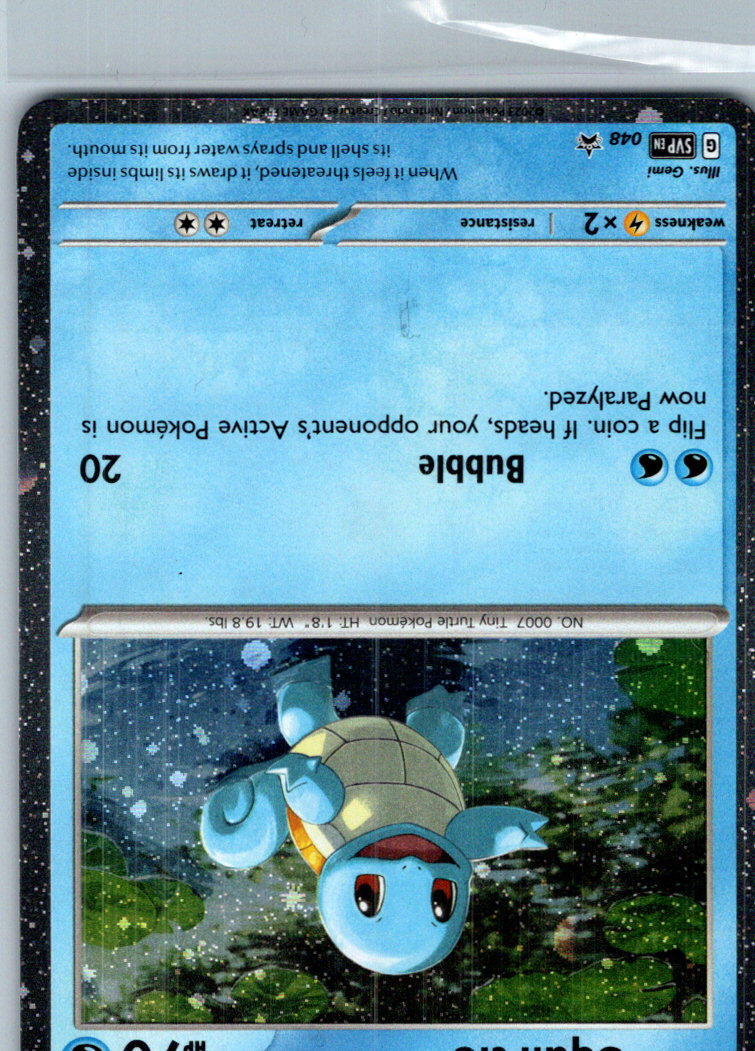 Squirtle (Cosmos Holo) 048 Holo Promo Scarlet & Violet Promo Pokemon Near Mint