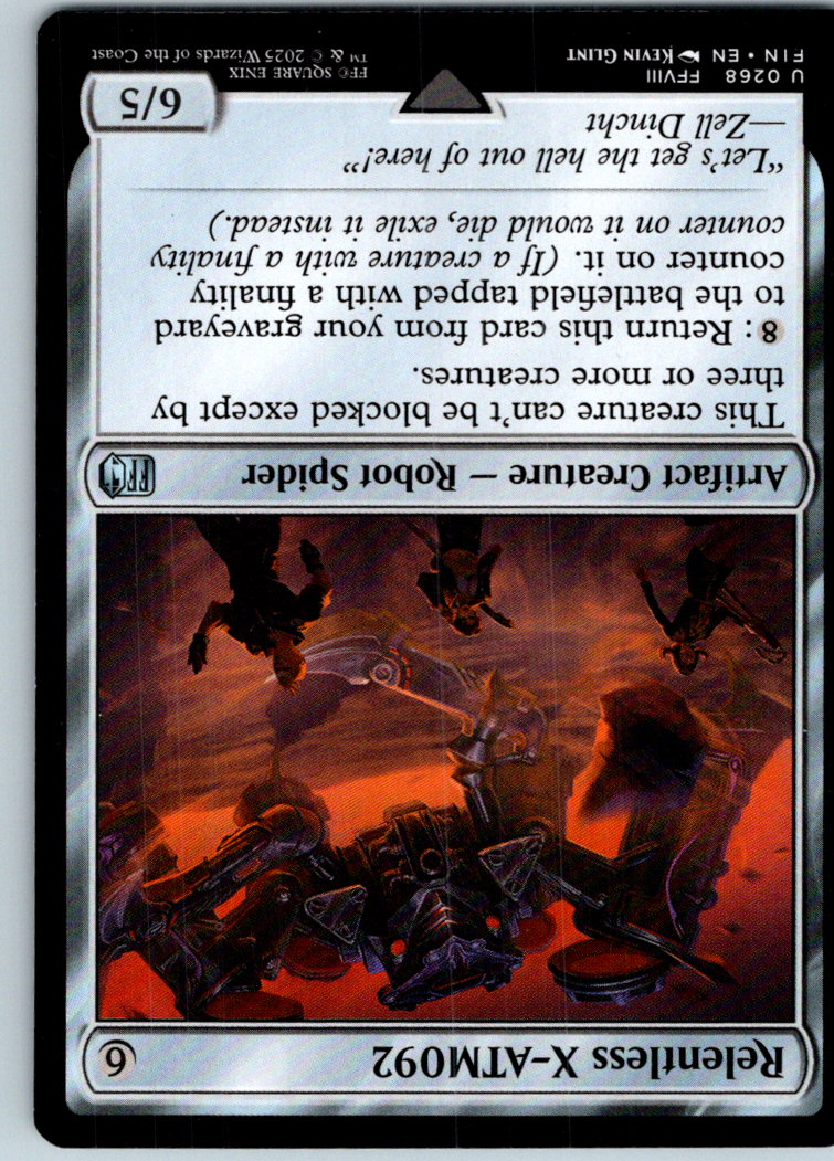 Relentless X-ATM092 268 Uncommon FINAL FANTASY Magic: The Gathering Near Mint