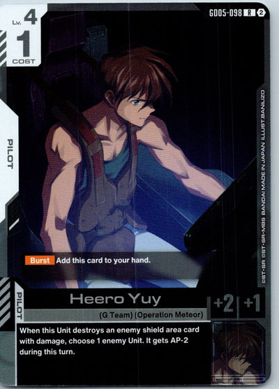 Heero Yuy GD05-098 R Freedom Ascension Gundam Holo Near Mint