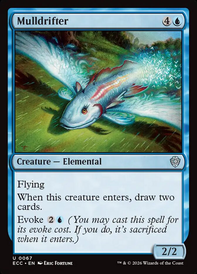 Mulldrifter 67 Uncommon Commander: Lorwyn Eclipsed Magic: The Gathering NM