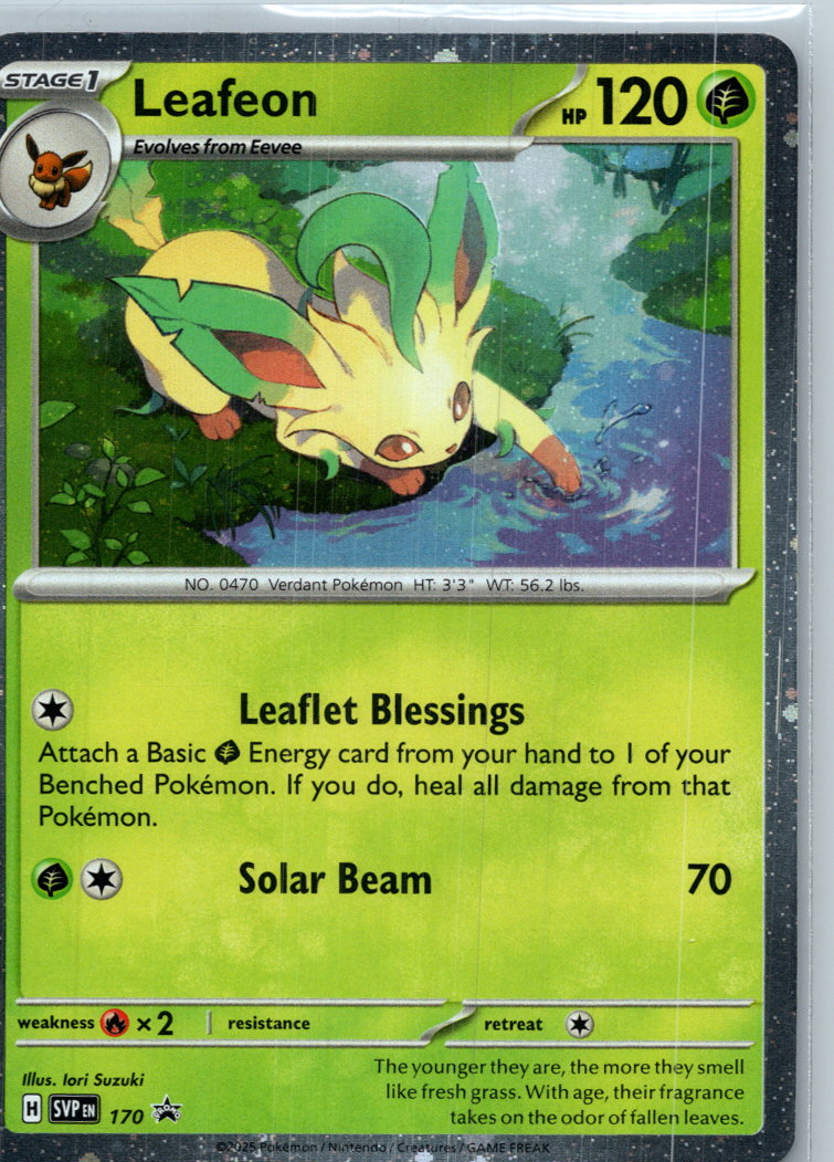 Leafeon (Cosmos Holo) 170 Holo Promo Scarlet & Violet Promo Pokemon Near Mint