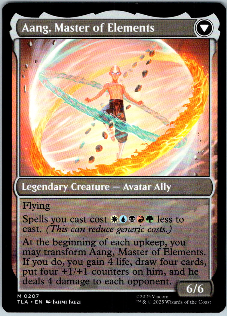 Avatar Aang 207 Mythic Avatar: The Last Airbender Magic: The Gathering Near Mint