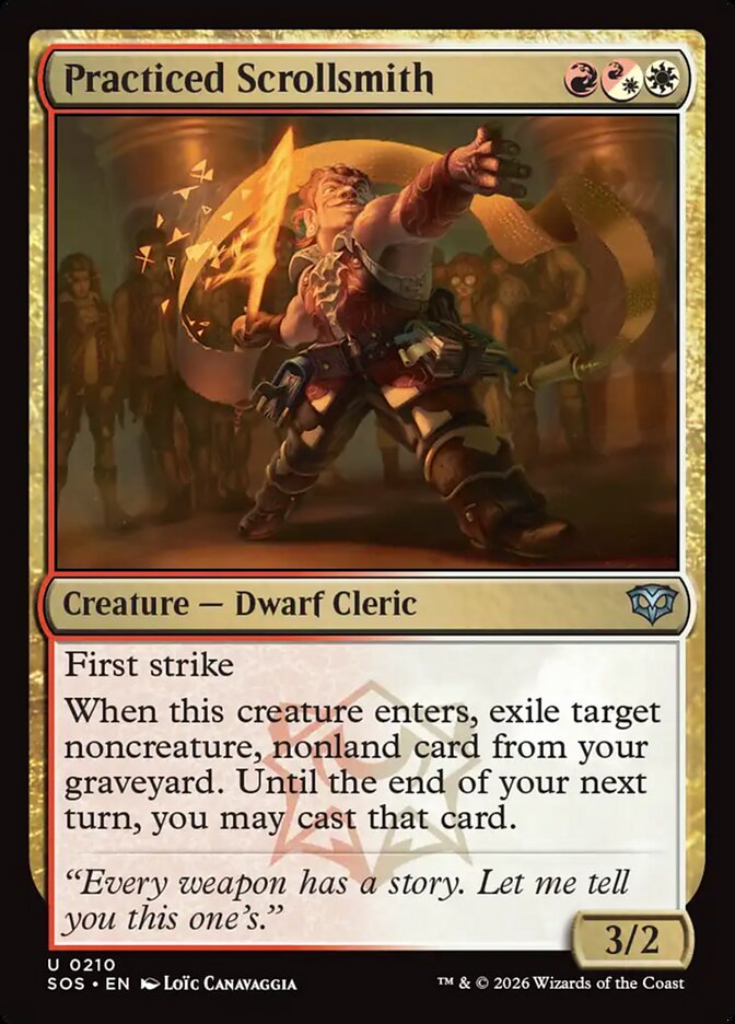 Practiced Scrollsmith 210 Uncommon Secrets of Strixhaven Magic: The Gathering NM