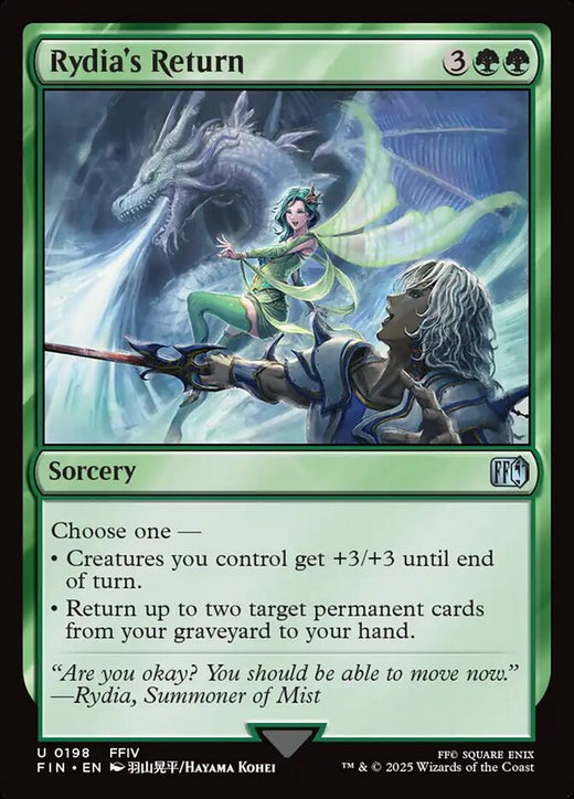 Rydia's Return 198 Uncommon FINAL FANTASY Magic: The Gathering Near Mint