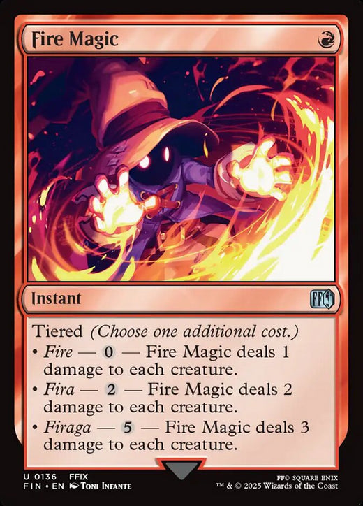Fire Magic 136 Uncommon FINAL FANTASY Magic: The Gathering Near Mint