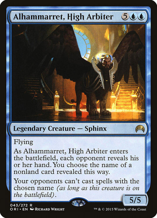 Alhammarret, High Arbiter 43 Rare Magic Origins Magic: The Gathering NM