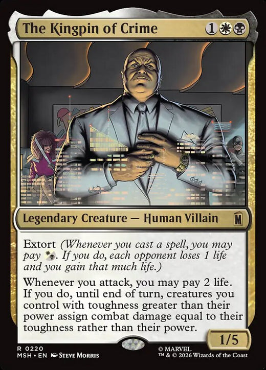 The Kingpin of Crime 220 Rare Marvel Super Heroes Magic: The Gathering Near Mint
