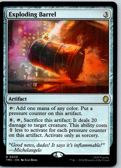 Exploding Barrel Commander: Teenage Mutant Ninja Turtles Magic: The Gathering NM