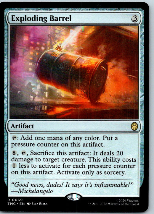 Exploding Barrel Commander: Teenage Mutant Ninja Turtles Magic: The Gathering NM