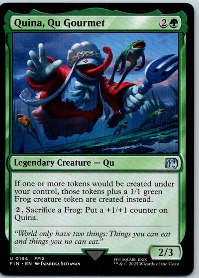 Quina, Qu Gourmet 194 Uncommon FINAL FANTASY Magic: The Gathering Near Mint