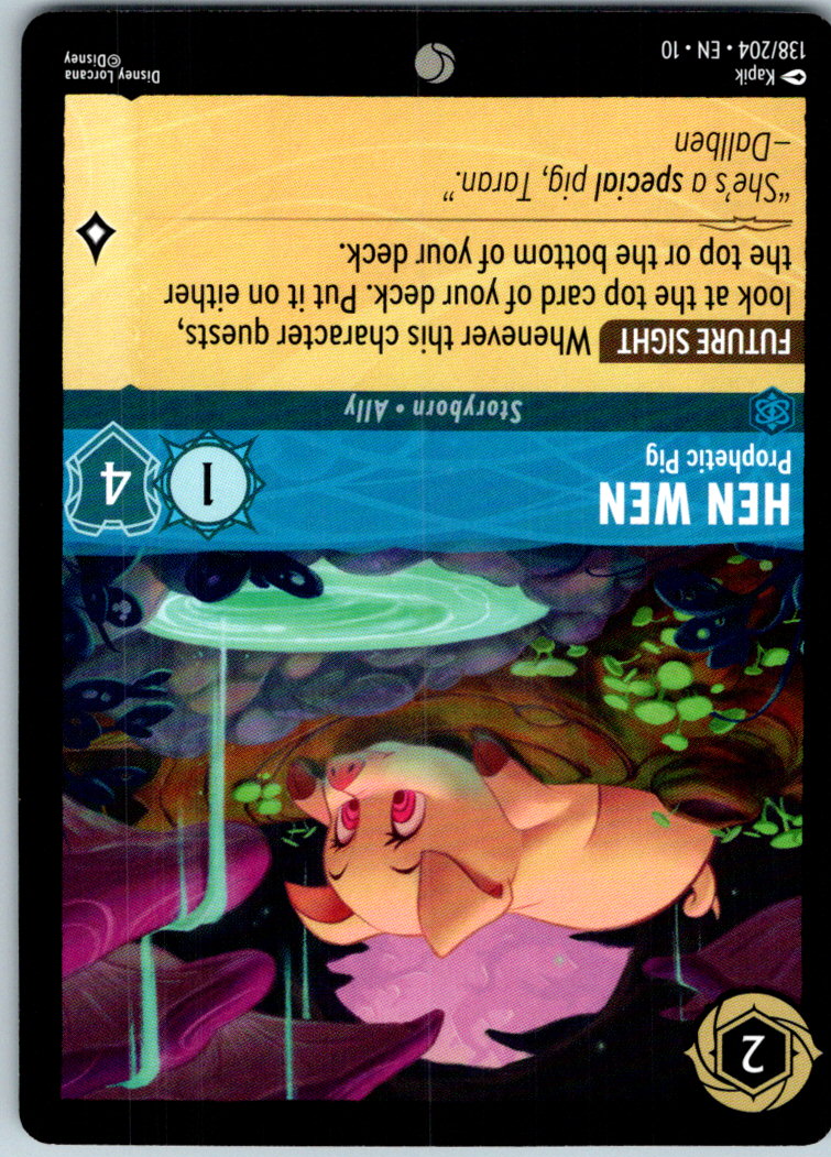 Hen Wen - Prophetic Pig 138/204 Common Whispers in the Well Lorcana Near Mint