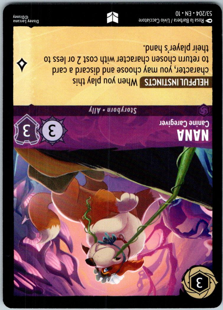 Nana - Canine Caregiver 53/204 Uncommon Whispers in the Well Lorcana Near Mint