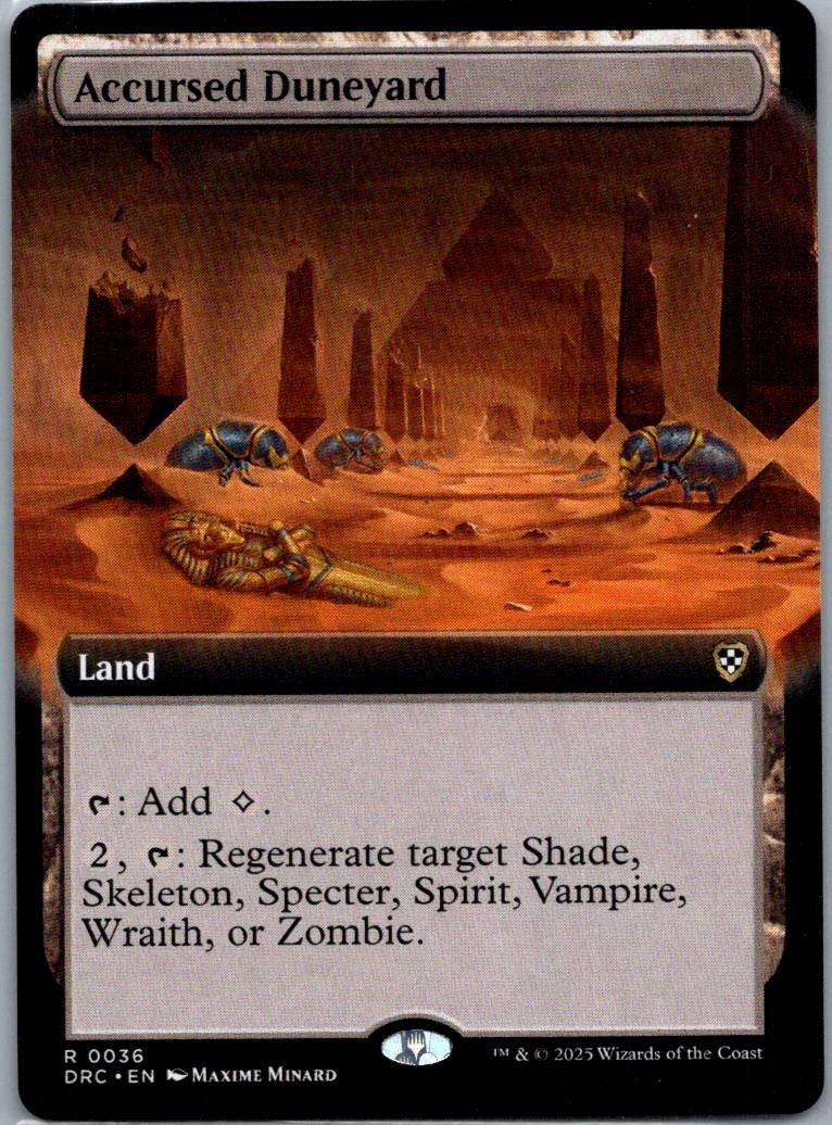 Accursed Duneyard Commander: Aetherdrift Magic: The Gathering NM