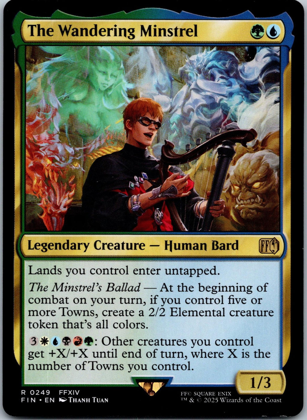 The Wandering Minstrel 249 Rare FINAL FANTASY Magic: The Gathering Near Mint