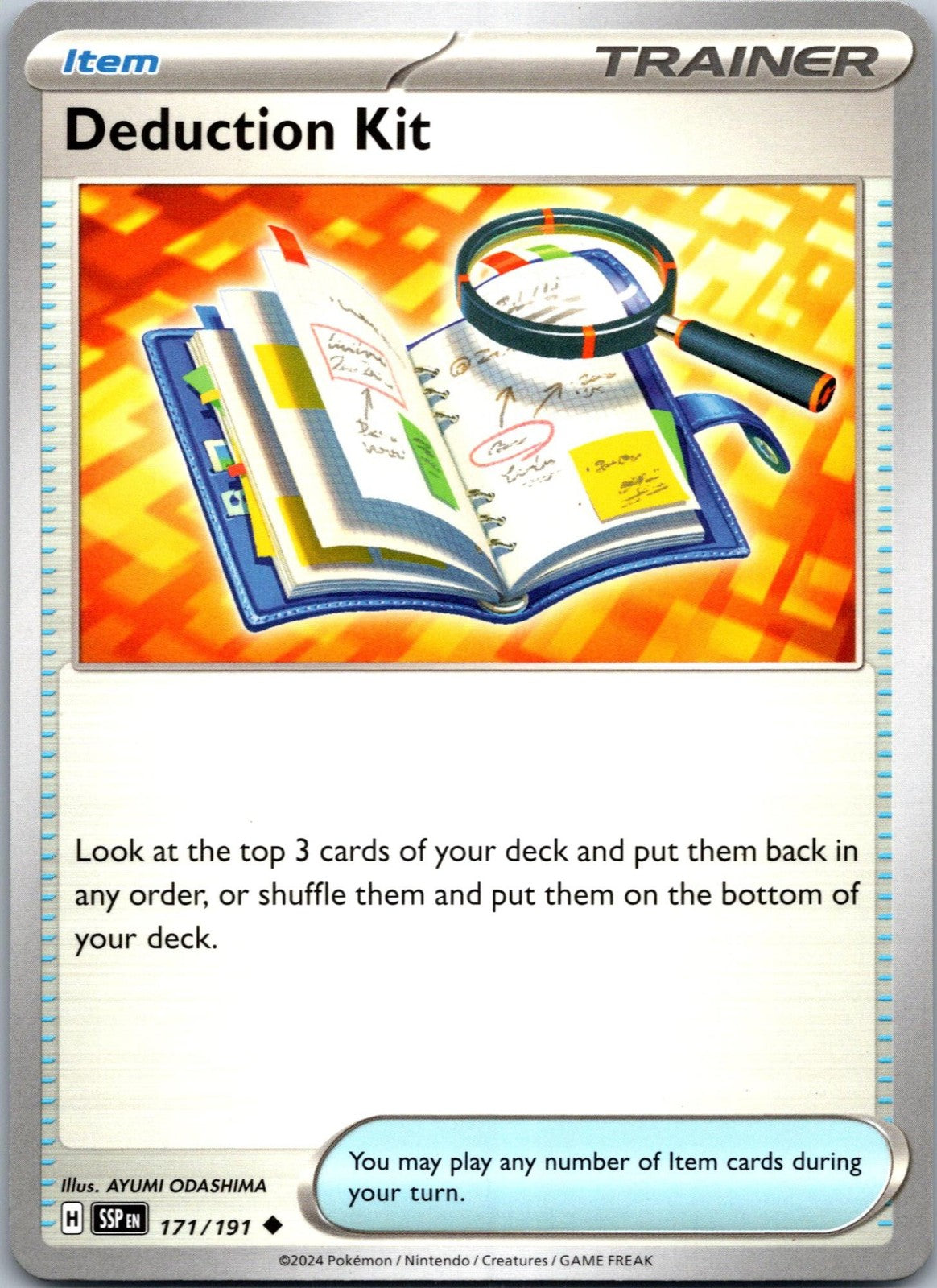 Deduction Kit 171/191 Uncommon Surging Sparks Pokemon Near Mint