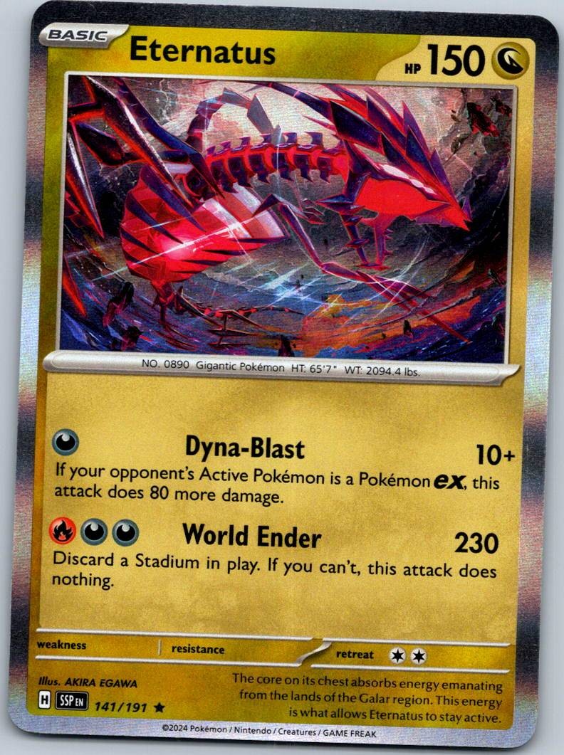 Eternatus 141/191 Rare Surging Sparks Pokemon Near Mint