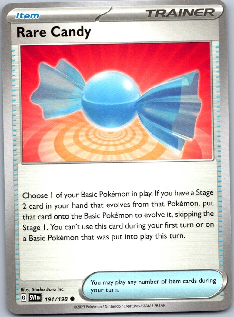 Rare Candy 191/198 Common Scarlet & Violet Pokemon Near Mint