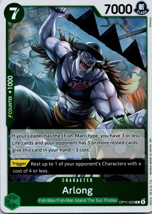 Arlong OP11-023 Rare A Fist of Divine Speed One Piece Near Mint