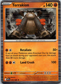 Terrakion 054/086 Rare White Flare Pokemon Near Mint