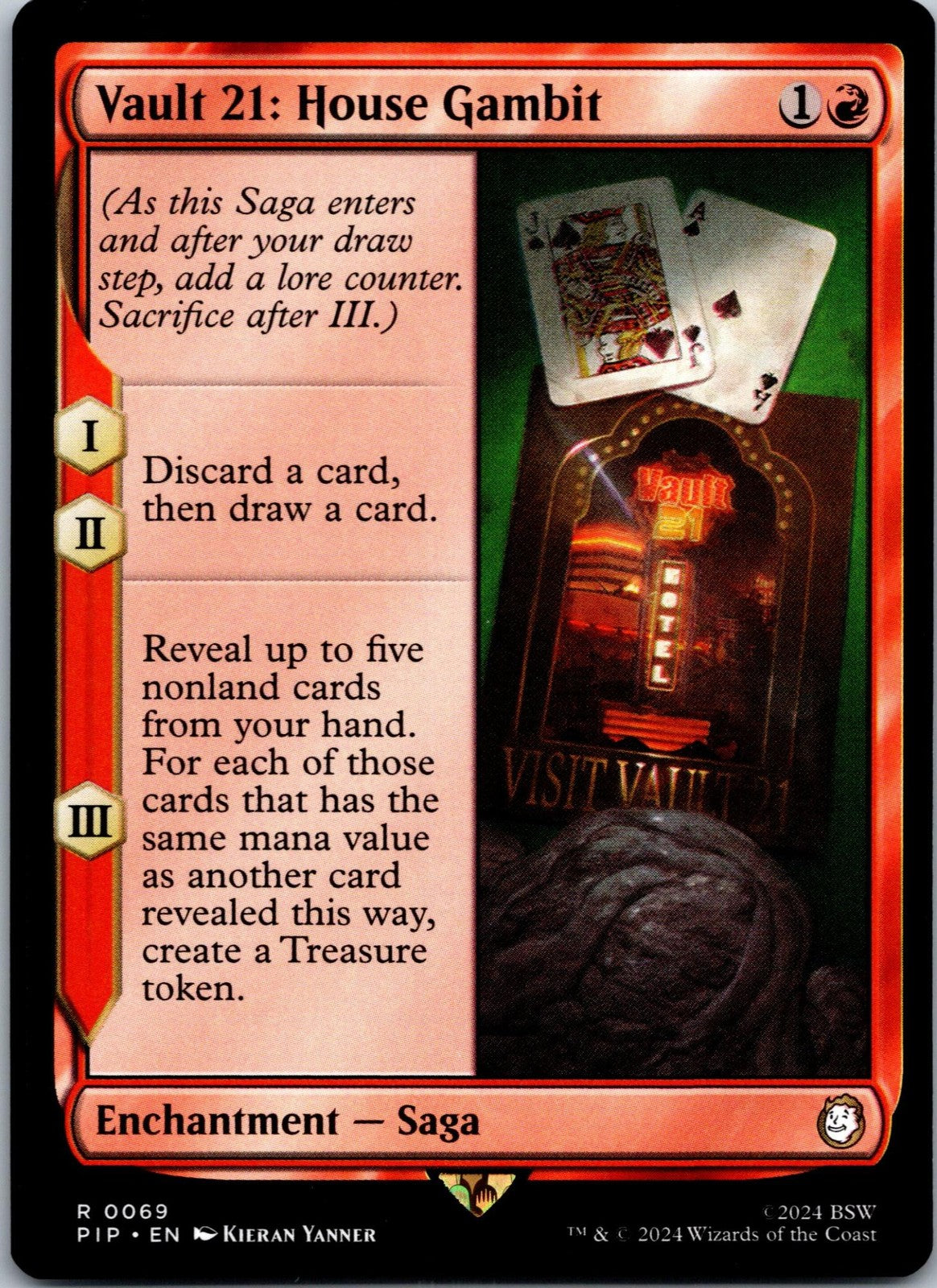 Vault 21: House Gambit 69 Rare Universes Beyond: Fallout Magic: The Gathering NM