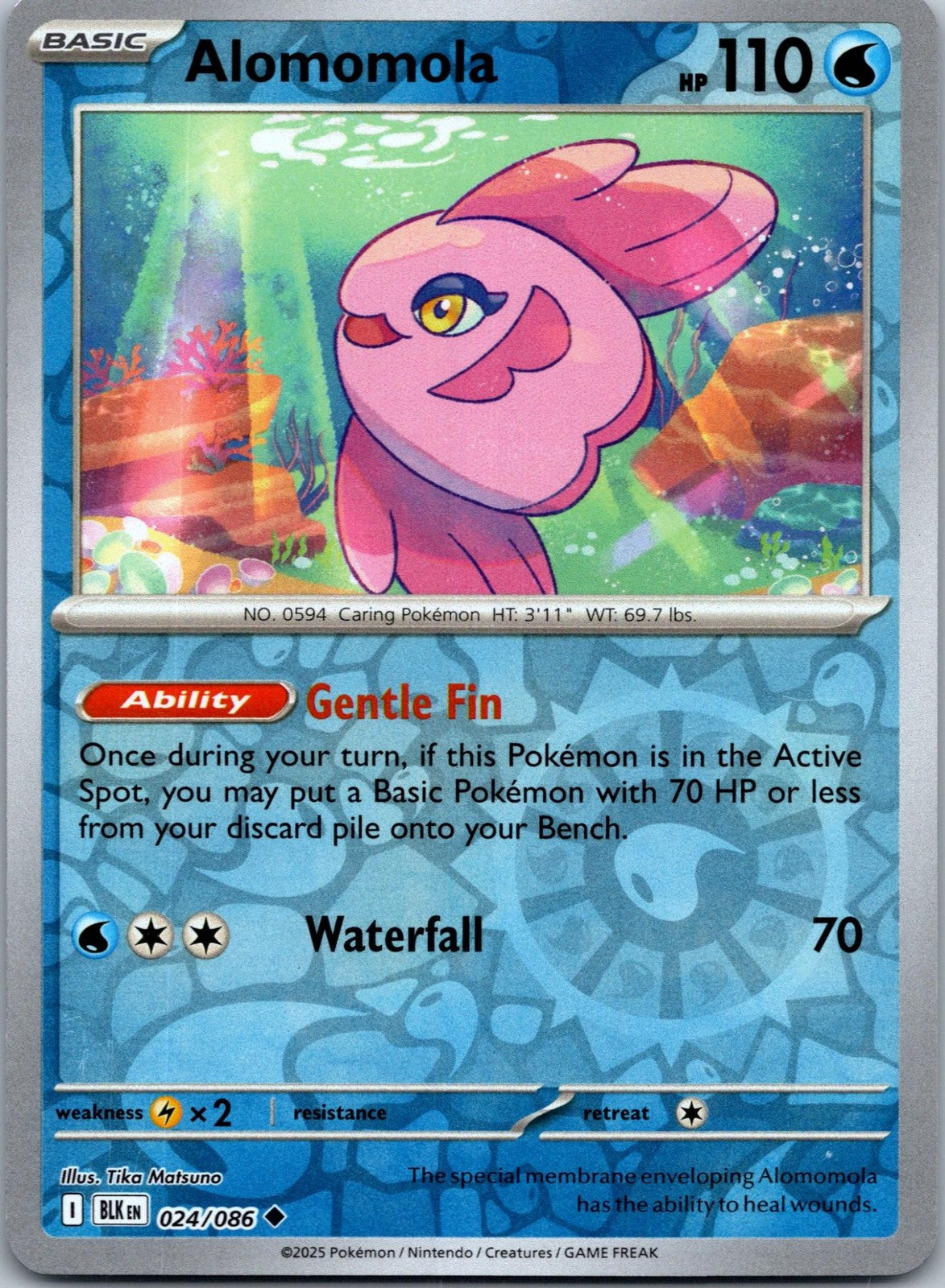 Alomomola 024/086 Uncommon Black Bolt Pokemon Near Mint