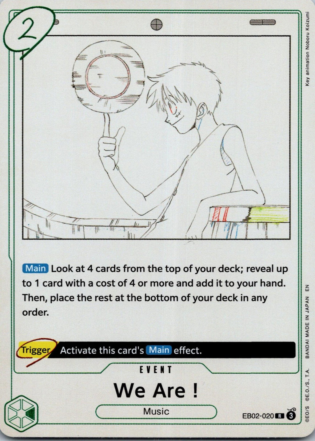 We Are! EB02-020 Rare Extra Booster: Anime 25th Collection One Piece Near Mint