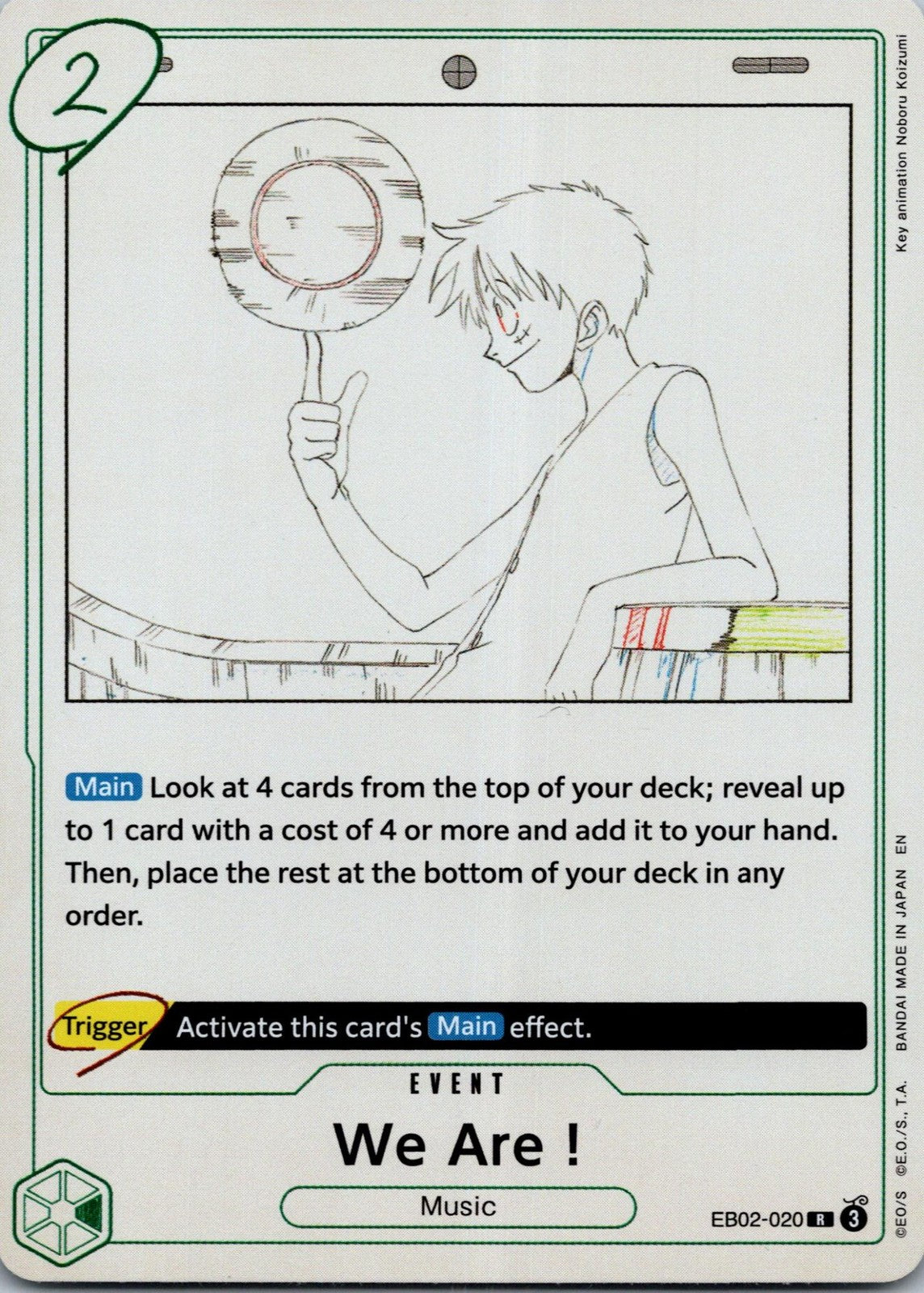 We Are! EB02-020 Rare Extra Booster: Anime 25th Collection One Piece Near Mint