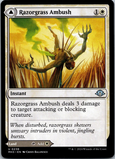 Razorgrass Ambush 238 Uncommon Modern Horizons 3 Magic: The Gathering NM | HOKO