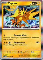 Zapdos 065/167 Rare Twilight Masquerade Pokemon Near Mint