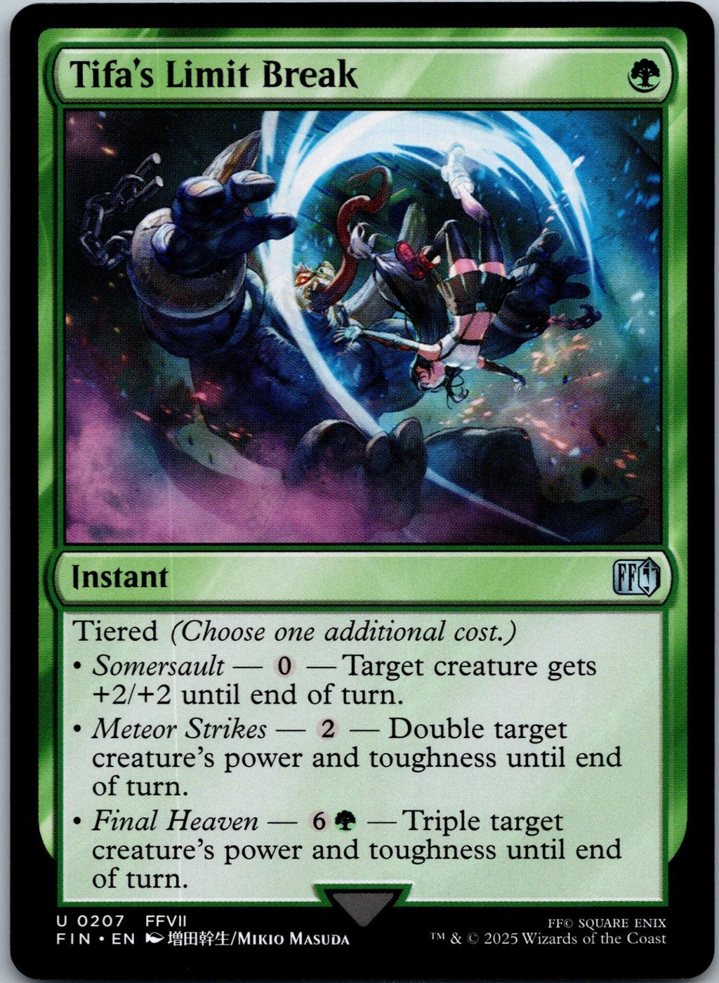 Tifa's Limit Break 207 Uncommon FINAL FANTASY Magic: The Gathering Near Mint