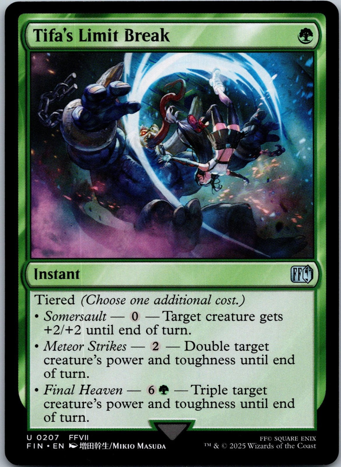 Tifa's Limit Break 207 Uncommon FINAL FANTASY Magic: The Gathering Near Mint