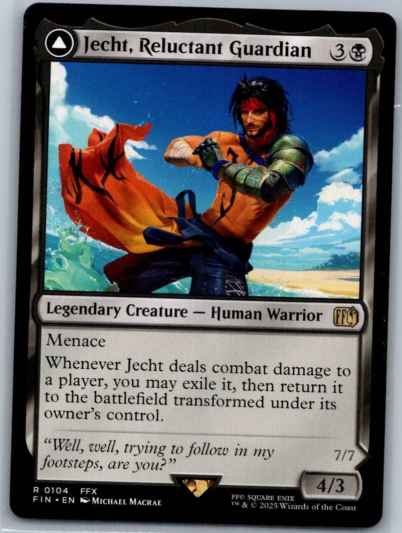 Jecht, Reluctant Guardian 104 Rare FINAL FANTASY Magic: The Gathering Near Mint