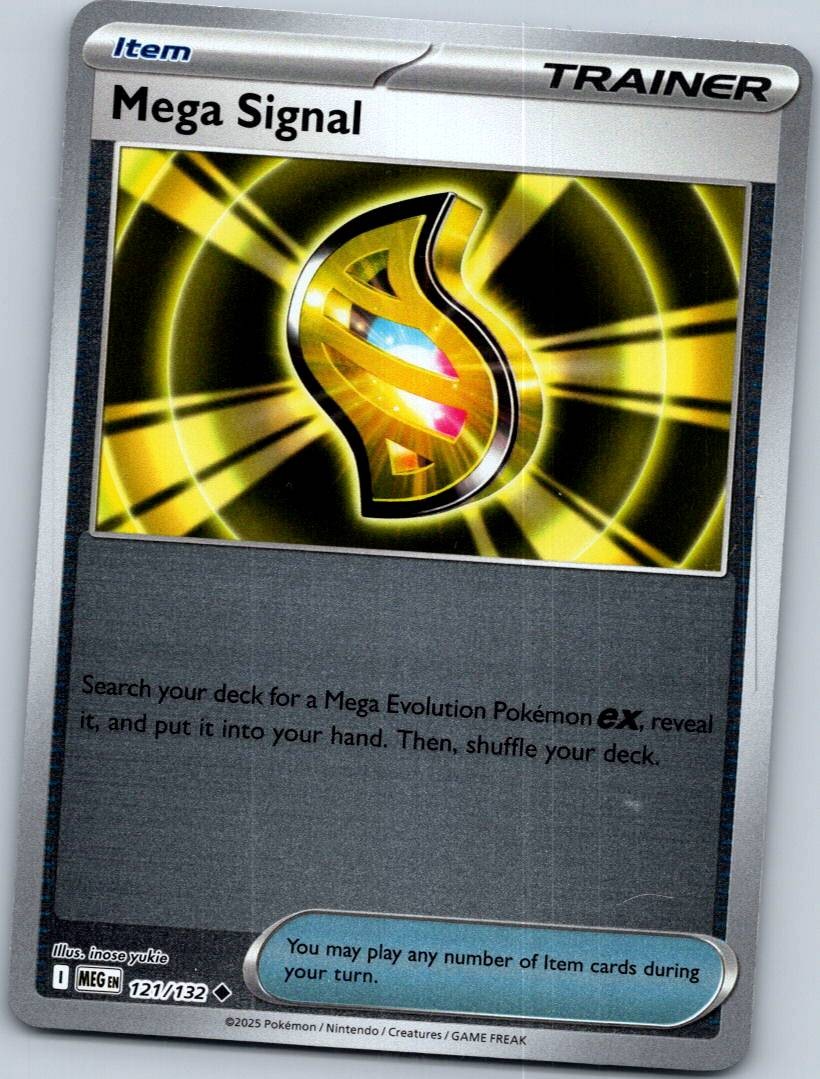 Mega Signal 121/132 Uncommon (Reverse foil) Mega Evolution Pokemon Near Mint