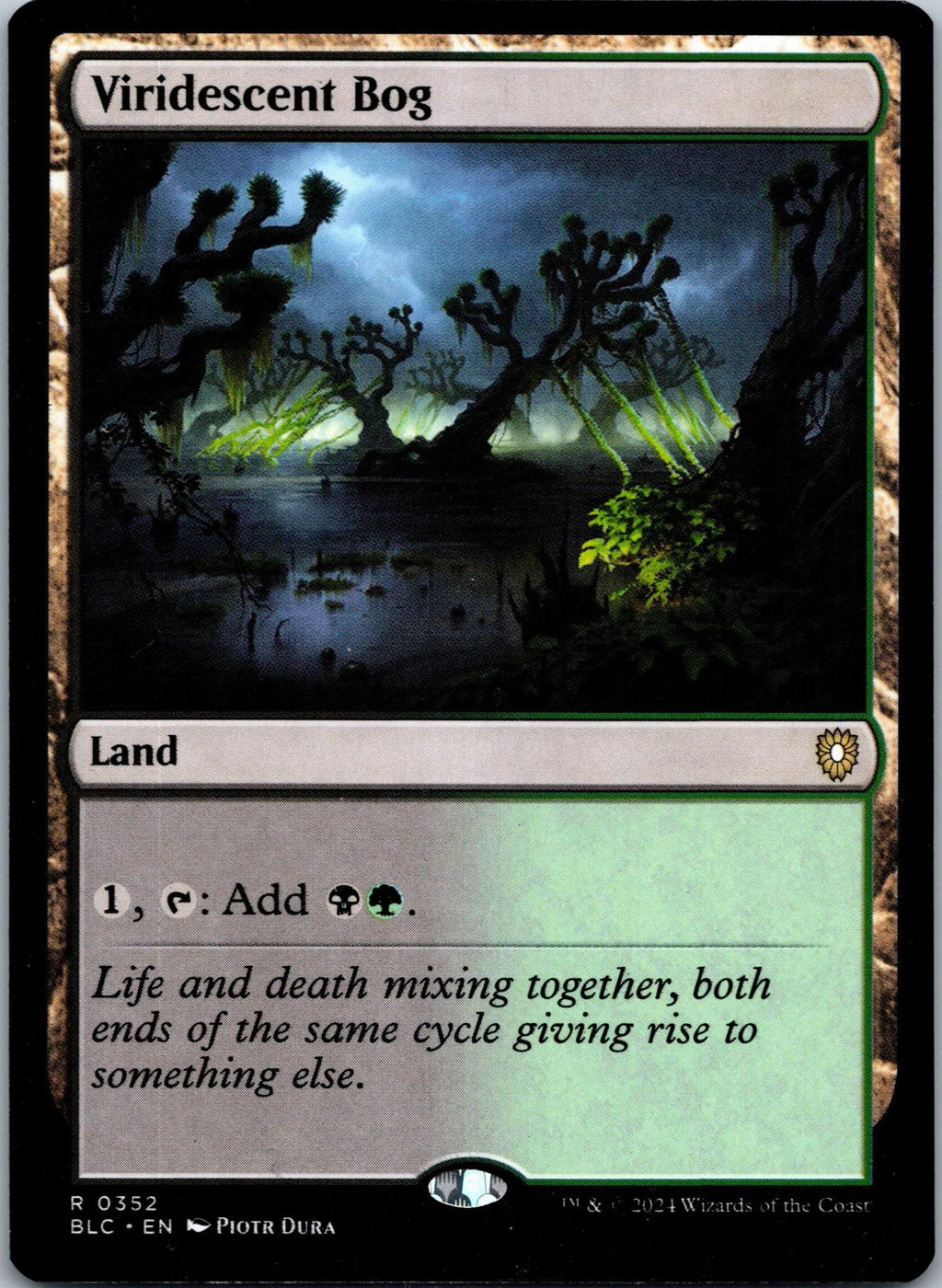 Viridescent Bog 352 Rare Commander: Bloomburrow Magic: The Gathering Near Mint