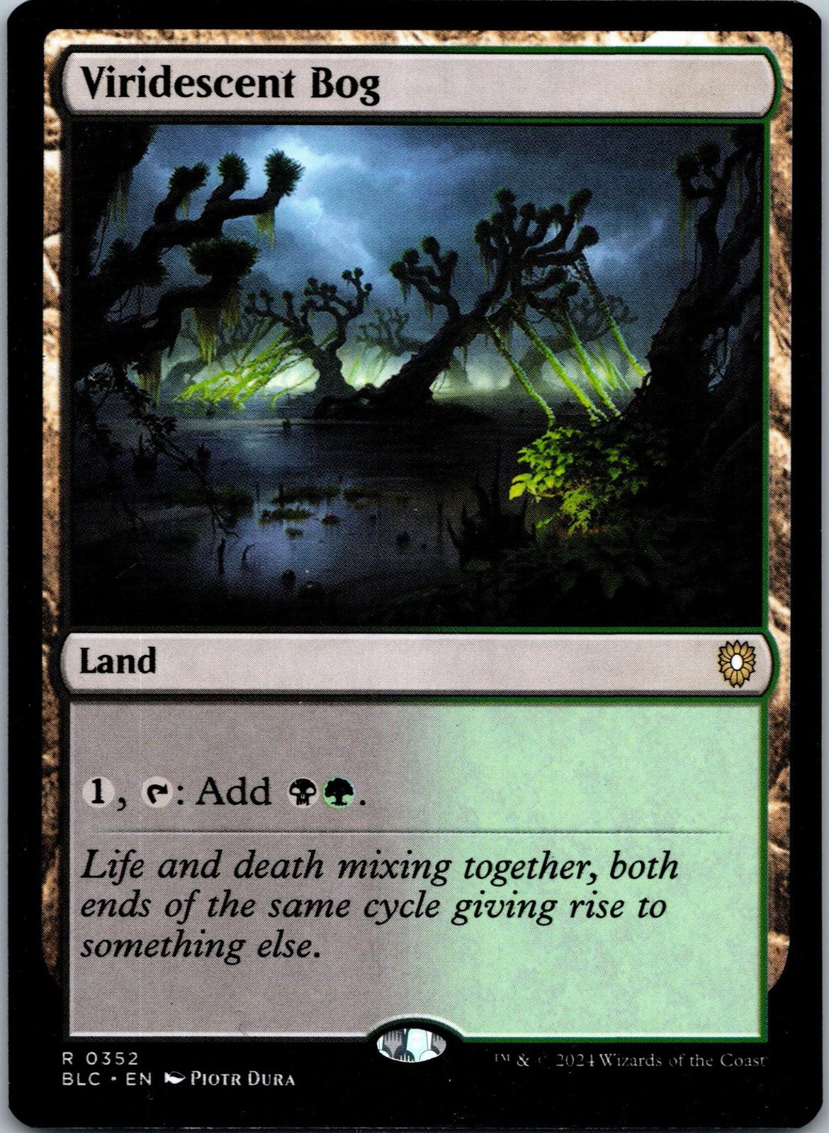 Viridescent Bog 352 Rare Commander: Bloomburrow Magic: The Gathering Near Mint