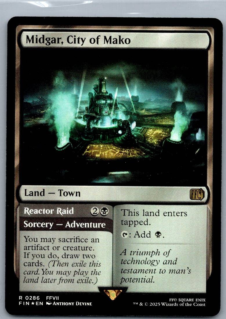 Midgar, City of Mako 286 Rare FINAL FANTASY Magic: The Gathering Near Mint